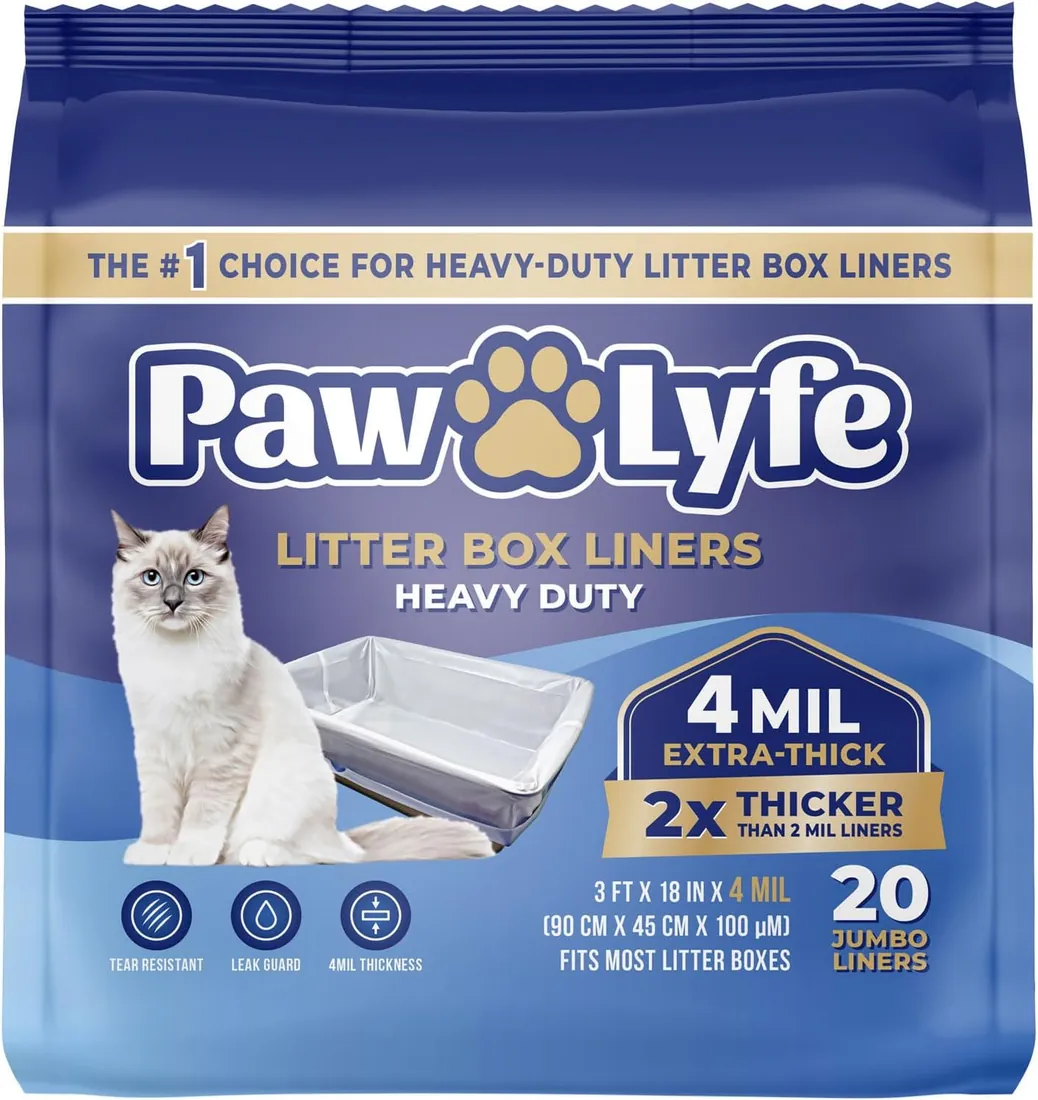 PawLyfe Jumbo 4 MIL Litter Liners